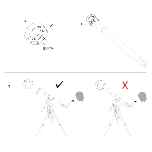 image Explore Scientific Sun Catcher Solar Filter for 110–130mm Telescopes,  6