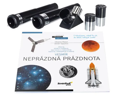 photo Levenhuk Discovery Spark 703 AZ Telescope with book,  3