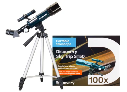 picture Levenhuk Discovery Sky Trip ST50 Telescope with book,  2