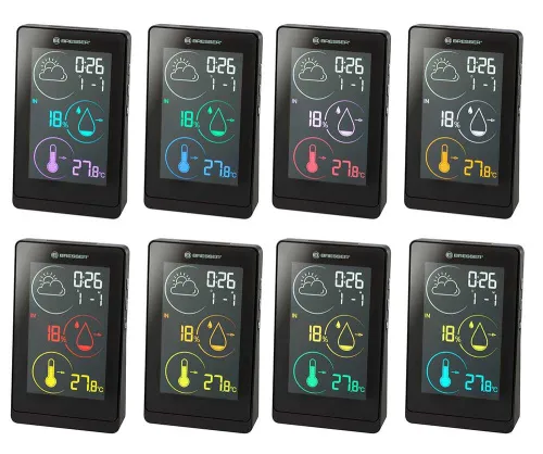 photograph Bresser Temeo Life H Weather Station with Color Display, black,  7