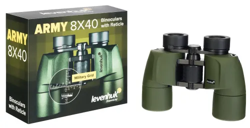 image Levenhuk Army 8x40 Binoculars with Reticle,  6