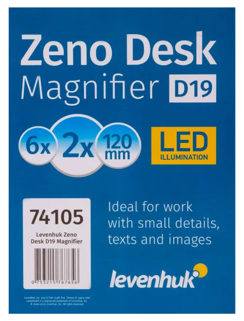 photo Levenhuk Zeno Desk D19 Magnifier,  13