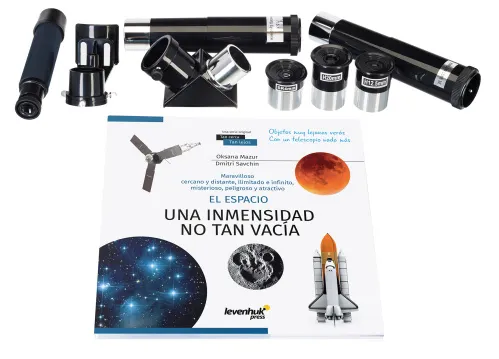 picture Levenhuk Discovery Spark 707 AZ Telescope with book,  3
