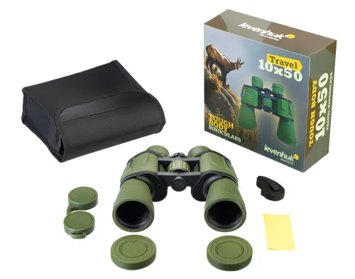 image Levenhuk Travel 10x50 Binoculars,  4