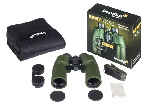 photograph Levenhuk Army 7x50 Binoculars with Reticle,  5