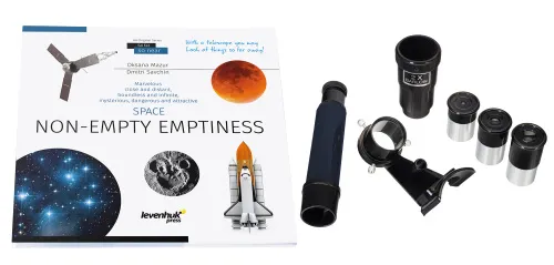 photo Levenhuk Discovery Spark 767 AZ Telescope with book,  3
