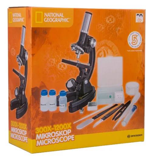 photo Bresser National Geographic 300–1200x Microscope,  8