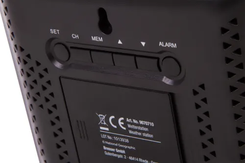 image Bresser National Geographic VA Weather Station with Color Display and 3 Sensors,  8