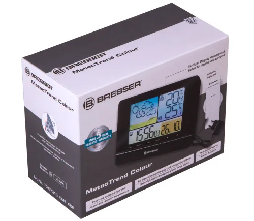 photograph Bresser MeteoTrend Colour RC Weather Station, black,  10