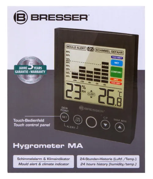 picture Bresser Mould Alert Hygrometer, black,  9