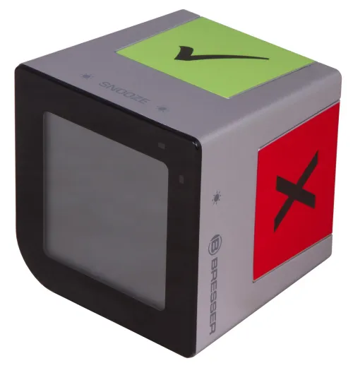 picture Bresser FlipMe Tabletop Alarm Clock, silver,  5