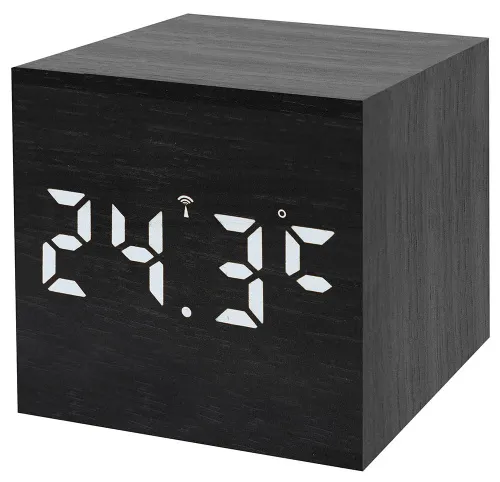 picture Bresser MyTime WAC Tabletop Alarm Clock, black,  3