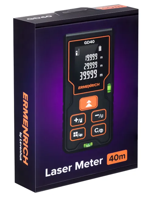 photo Ermenrich Reel PLUS GD40 Laser Meter, black,  7