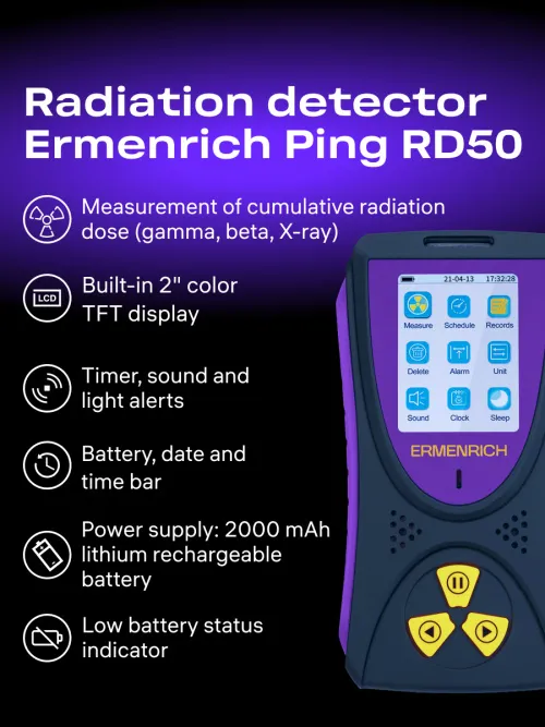 image Ermenrich Ping RD50 Radiation Detector,  10