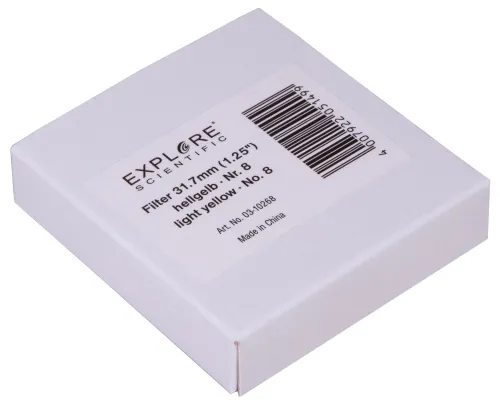 image Explore Scientific Light Yellow N8 1.25" Filter,  6