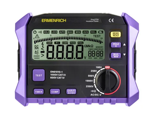 photo Ermenrich Ping ET50 Insulation Tester,  3
