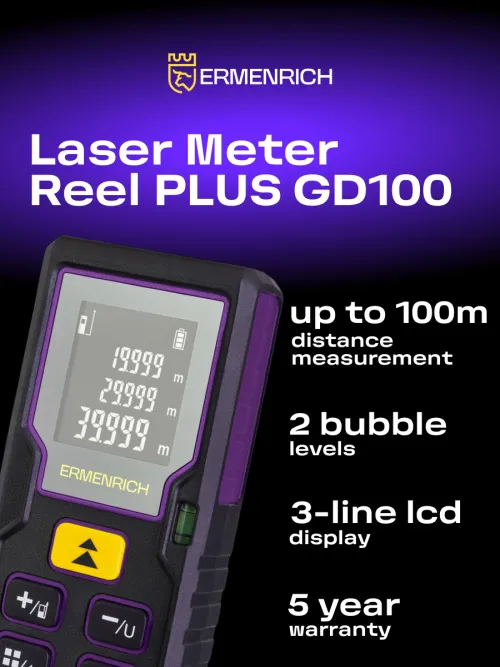 photograph Ermenrich Reel PLUS GD100 Laser Meter,  8