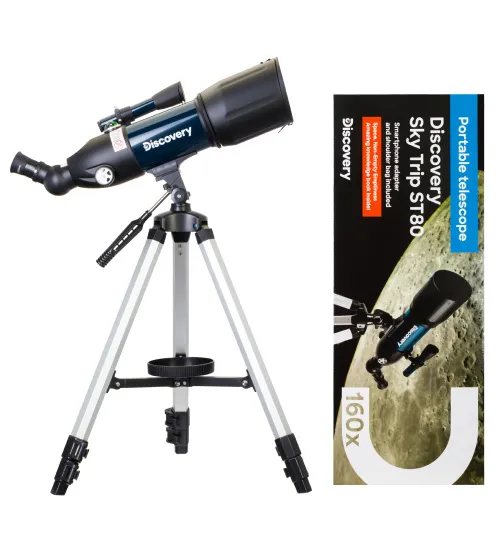 photo Levenhuk Discovery Sky Trip ST80 Telescope with book,  2