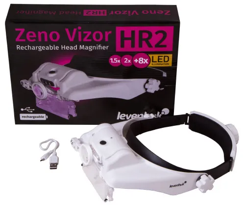 photograph Levenhuk Zeno Vizor HR2 Head Rechargeable Magnifier,  2