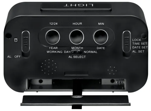 image Bresser MyTime Duo LCD Alarm Clock, black,  2