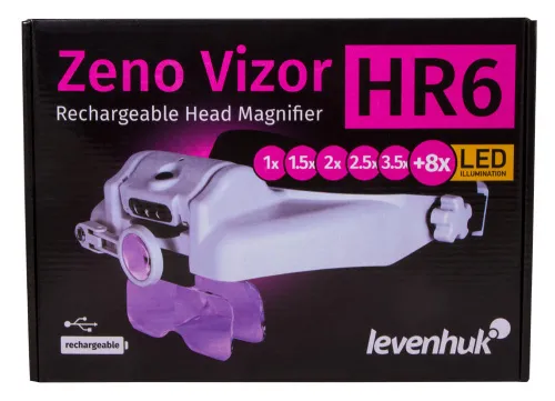 photograph Levenhuk Zeno Vizor HR6 Head Rechargeable Magnifier,  12