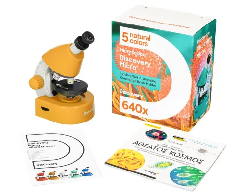 image Levenhuk Discovery Micro Microscope with book,  4