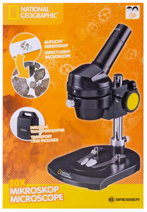 image Bresser National Geographic 20x Microscope, monocular,  14