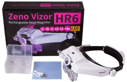photograph Levenhuk Zeno Vizor HR6 Head Rechargeable Magnifier,  2