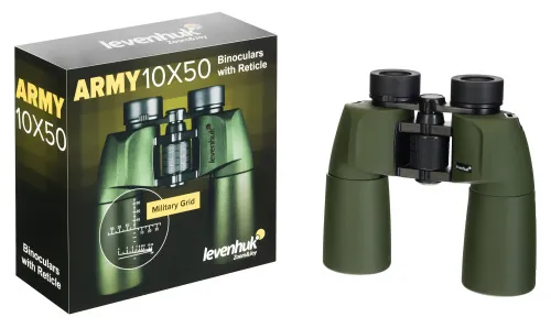 image Levenhuk Army 10x50 Binoculars with Reticle,  6