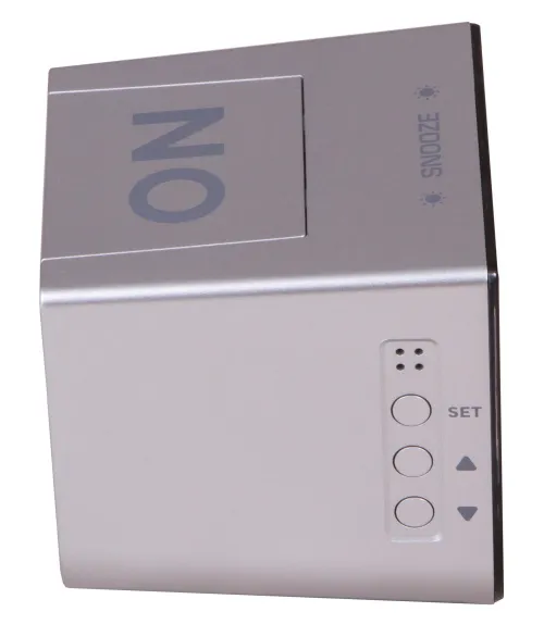 picture Bresser FlipMe Tabletop Alarm Clock, silver,  6