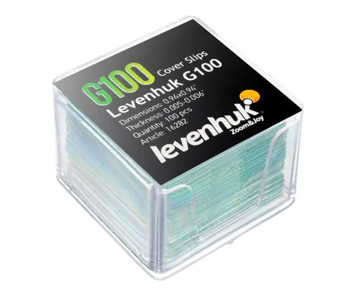 photograph Levenhuk G100 Cover Slips, 100 pcs,  2