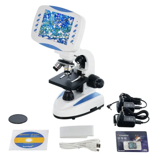 picture Levenhuk D80L LCD Digital Microscope - Exhibition Item,  2