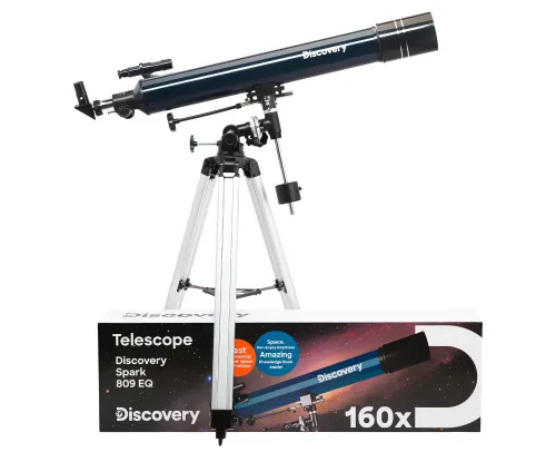 image Levenhuk Discovery Spark 809 EQ Telescope with book,  2