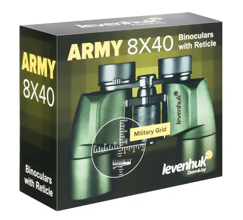 image Levenhuk Army 8x40 Binoculars with Reticle,  14