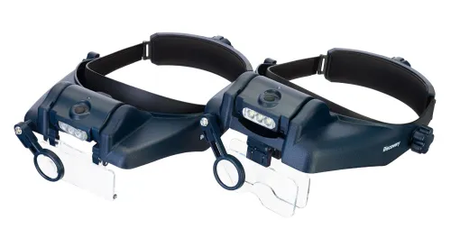 picture Levenhuk Discovery Crafts DHR 20 Head Rechargeable Magnifier,  2