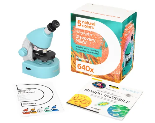 image Levenhuk Discovery Micro Microscope with book,  4