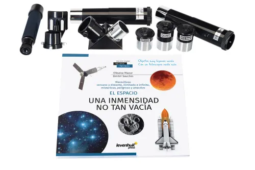 picture Levenhuk Discovery Spark Travel 60 Telescope with book,  5