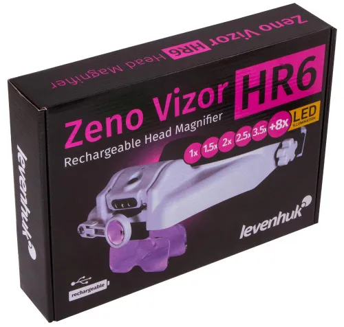 photograph Levenhuk Zeno Vizor HR6 Head Rechargeable Magnifier,  11