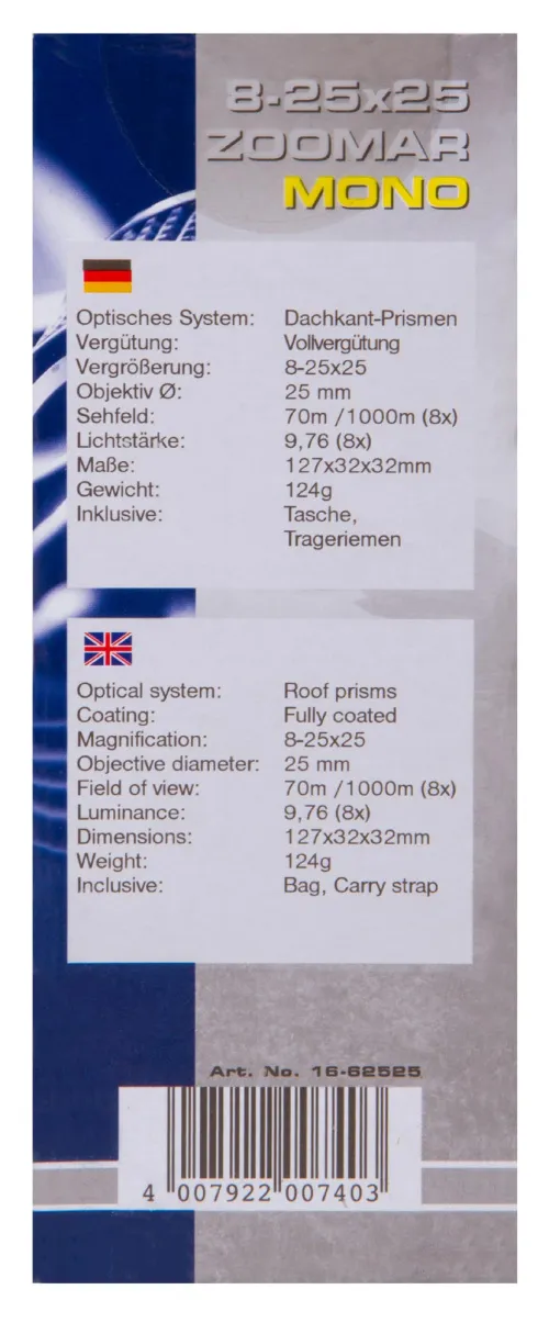 picture Bresser Zoomar 8–25x25 Monocular,  10