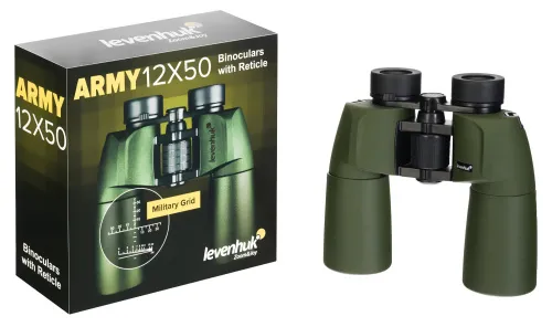 photograph Levenhuk Army 12x50 Binoculars with Reticle,  6