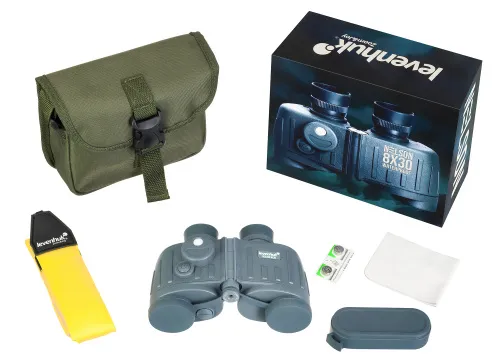photo Levenhuk Nelson 8x30 Binoculars with Reticle and Compass,  2