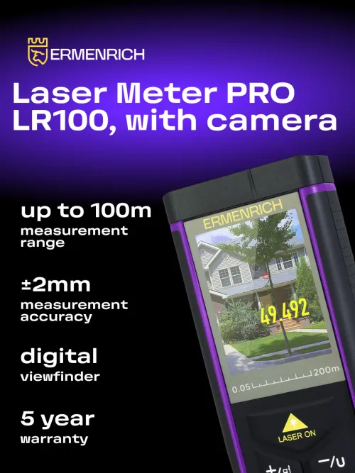 photo Ermenrich PRO LR100 Laser Meter, with camera,  9