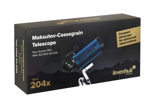 picture Levenhuk New Skyline PRO MAK 102/1300 AZ-EQA Telescope,  14