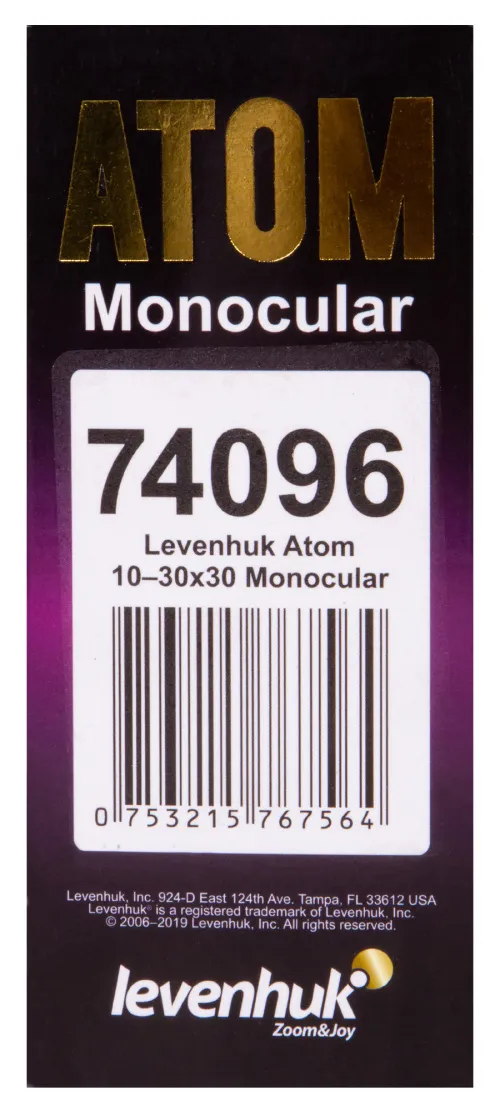 photo Levenhuk Atom 10–30x30 Monocular,  14