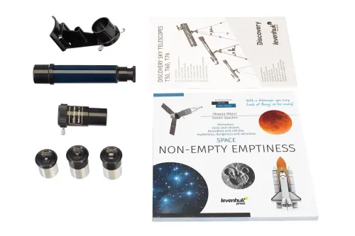 picture Levenhuk Discovery Sky T76 Telescope with book,  3