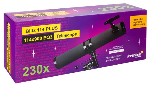photo Levenhuk Blitz 114 PLUS Telescope - Exhibition Item,  12