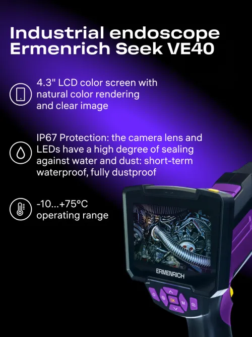 photograph Ermenrich Seek VE40 Industrial Endoscope,  18