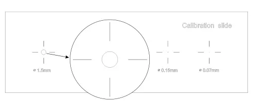 photograph MAGUS CS5 Calibration Slide (XY0.01/0.07/0.15/0.6/1.5),  4