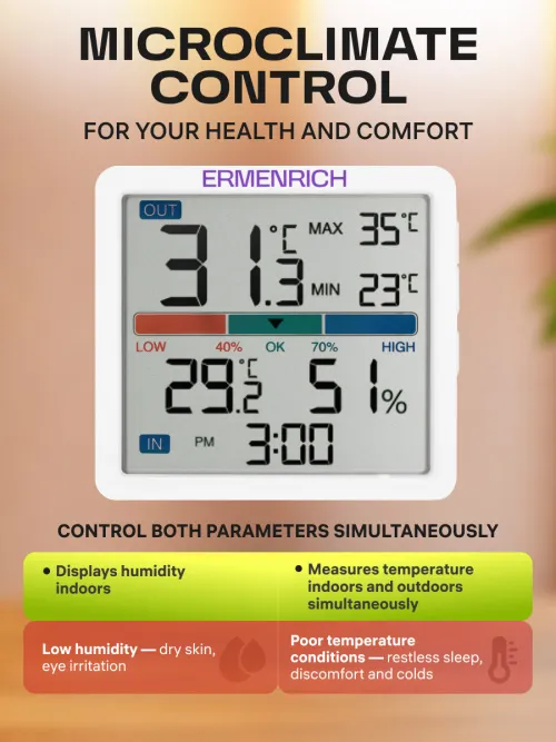 image Ermenrich Report WR10 Thermohygrometer,  9