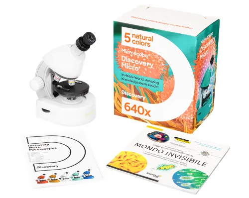image Levenhuk Discovery Micro Microscope with book,  4